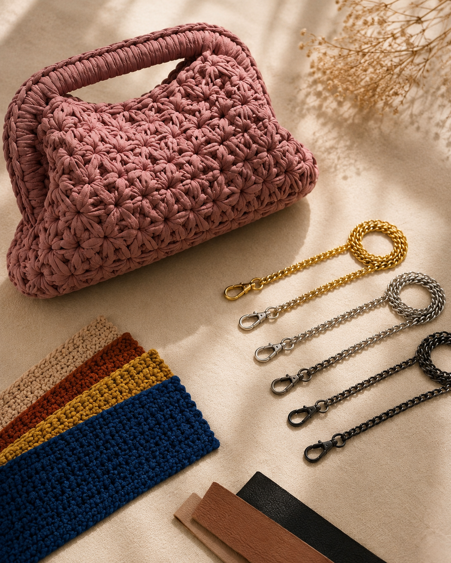 Campioni colore e accessori per personalizzare una borsa Niu Bags